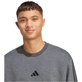 adidas Sweatshirt 3-Streifen Grau/Schwarz XXL