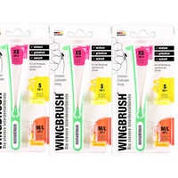 3x Starter-Set WINGBRUSH Interdentalbürste Starter-Set inkl. 3 x Wechselbürsten*