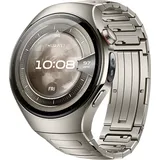 Huawei Watch 5 46 mm silbernes Titanarmband
