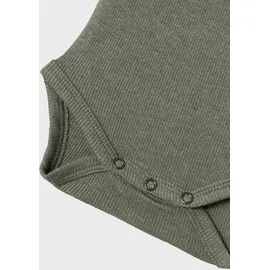 NAME IT Baby - Jungen Nbmkab Ls Body Noos, Dusty Olive/Detail:melange, 56 - 56