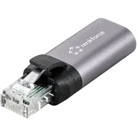 Renkforce USB-C auf RJ45 Adapter Grau