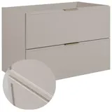 Badezimmer Hängeschrank 80 cm Kaschmir Slim Waschbeckenunterschrank Rodan