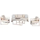 JV Möbel Gartenlounge-Set 4-tlg. Beige