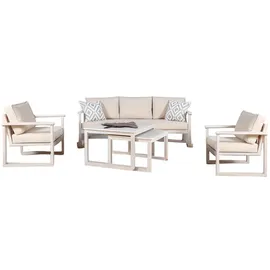 JV Möbel Gartenlounge-Set 4-tlg. Beige