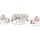 JV Möbel Gartenlounge-Set 4-tlg. Beige