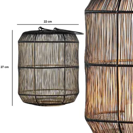 Marrakesch Orient & Mediterran Interior Skandinavische Deko Windlicht Teelichthalter Kerzenhalter Stello Schwarz Gross