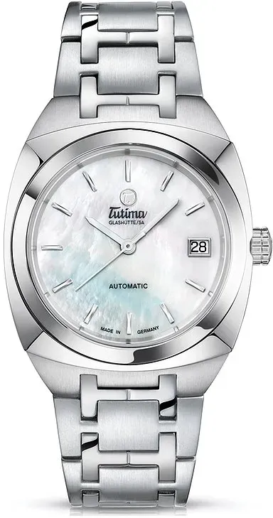 Tutima Glashütte Damenuhr Saxon One 6700-01 - silber
