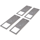 Kalb Material Für Möbel kalb LED Unterbauleuchten Edelstahl gebürstet 5W Küchenleuchte Einbaustrahler Einbauspot, Auswahl:4er Set Unterbauleuchte TooFlat, warmweiß