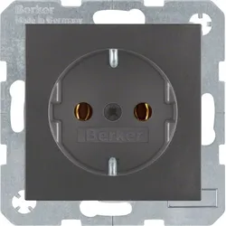 Berker 47431606 Steckdose SCHUKO S.1/B.3/B.7 anthrazit, matt