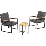 prestige home living outdoor Bistro-Set 7-tlg. Schwarz