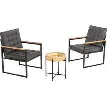 prestige home living outdoor Bistro-Set 7-tlg. Schwarz