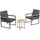 prestige home living outdoor Bistro-Set 7-tlg. Schwarz
