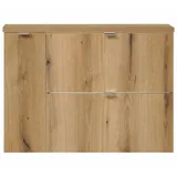 [en.casa] Waschbeckenunterschrank Skelbolu 80,4 x 59,5 x 40 cm Beige