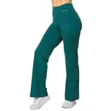 KARI TRAA Ava Bootcut Leggings - Peacock - L