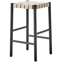 &Tradition Betty TK7 Barhocker, höhe 66 cm, eiche schwarz / gewebe natur