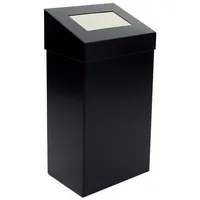 Proregal Robuster Abfallbehälter 50 l Schwarz