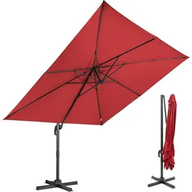 luxuskollektion Ampelschirm 300 x 300 cm Rot