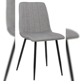 deluke Stuhl LENZ Stoff grau