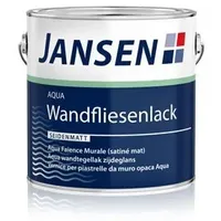 Jansen Aqua Wandfliesenlack Weiß seidenmatt 0,75 l