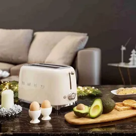 Smeg TSF01BLEU Schwarz / Hochglanz
