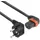 Act AK5258 Stromkabel Schwarz 1 m CEE7/7 C13-Koppler (AK5258)