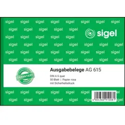 Kassen Ausgabebeleg A6q rosa SIGEL AG615 50BL