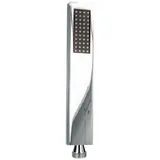 tecuro DESIGN Stabhandbrause ew-035 flach - mit Antikalkdüsen, Messing