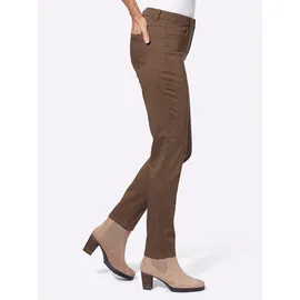 Classic Basics Sieh an! Jeans in braun-schoko-bedruckt | Gr.: 44