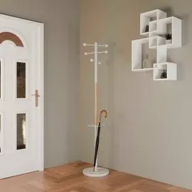 Unilux Garderobenständer ACCESS 175 cm Weiß/Buche