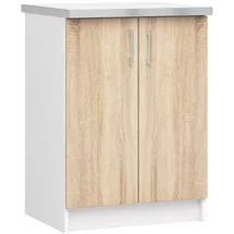 Akord Unterschrank AKORD LIMA 60 x 45 x 82,5 cm Weiß/Sonoma-Eiche