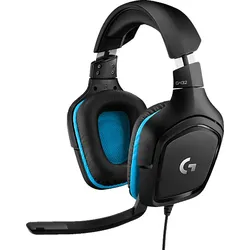 LOGITECH G432 , Over-ear Gaming Headset Schwarz