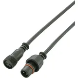 TRU Components 1168962 Rundstecker konfektioniert Stecker, gerade, Buchse, gerade Gesamtpolzahl: 2 1