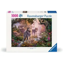 Ravensburger Puzzle 12000465 - Wolffamilie im Sommer - 1000 Teile