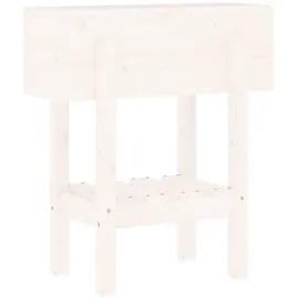 vidaXL Pflanzkübel 62 x 30 x 69 cm Weiß