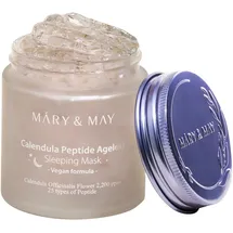 mary&may Verjüngende Nachtmaske mit Peptiden und Calendula 110 g