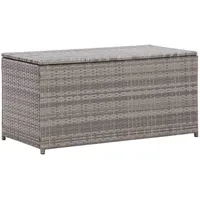 VidaXL Gartenbox Poly Rattan 100x50x50 cm Grau