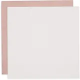 jollein Musselin Tuch Baby - Wild Rose/Ivory - 4er Pack - 70x70cm - 100% Baumwolle - Oeko-Tex Zertifiziert - Spucktuch - Altrosa/Elfenbeinfarben