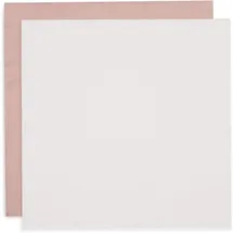 jollein Musselin Tuch Baby - Wild Rose/Ivory - 4er Pack - 70x70cm - 100% Baumwolle - Oeko-Tex Zertifiziert - Spucktuch - Altrosa/Elfenbeinfarben