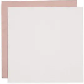 jollein Musselin Tuch Baby - Wild Rose/Ivory - 4er Pack - 70x70cm - 100% Baumwolle - Oeko-Tex Zertifiziert - Spucktuch - Altrosa/Elfenbeinfarben