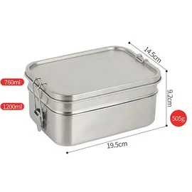 Origin Outdoors Lunchbox Deluxe Double Edelstahl 1,9 L