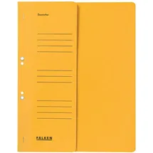 Falken Ösenhefter 80003825 A4 1/2 Vorderdeckel, kfm. Heftung gelb