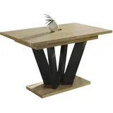 Endo-Moebel Esstisch, Eiche, Holzwerkstoff, Rechteckig,Rechteckig, 80x80x130 cm, Esszimmer, Tische, Esstische