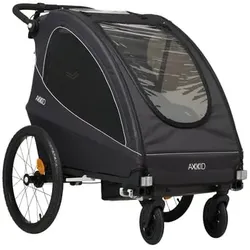 AXKID Kinderfahrradanhänger Grand Tour black