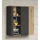 trendteam Hängevitrine Esteban Dekor Grau Anthrazit