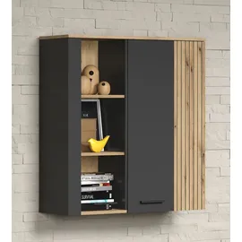 trendteam Hängevitrine Esteban Dekor Grau Anthrazit