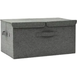 vidaXL Aufbewahrungsbox Stoff 50x30x25 cm Anthrazit