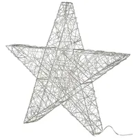 Gasper LED 3D-Weihnachtsstern Silber Ø 40 cm mit 40