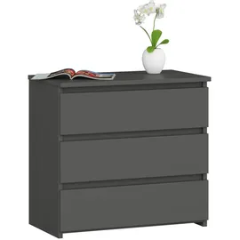 Akord Nachtschrank CL-3 60 x 35 x 57 cm Graphitgrau