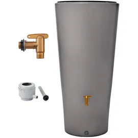 4rain VASO 2in1 Regenspeicher 220 l zinkgrau