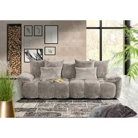 ed exciting design Big-Sofa Polyester 2-Sitzer Hellgrau